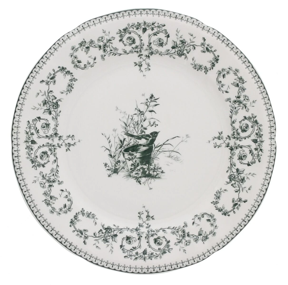 Gien Oiseau Dinerbord ø 27,5 Cm Keramiek Crème 3 Gien Oiseau Dinerbord ø 27,5 Cm Keramiek Crème