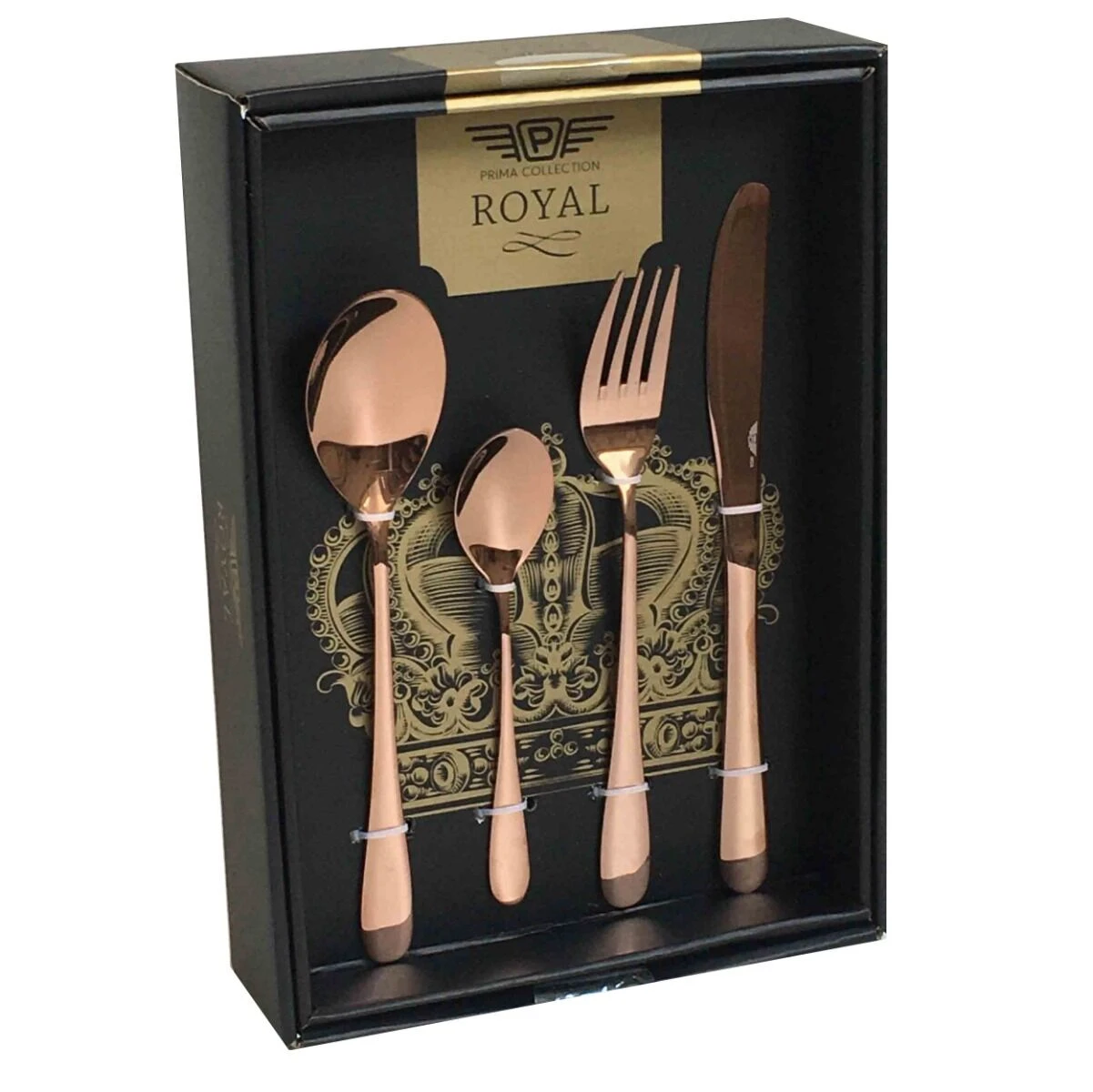 Pintinox Princess Amber Bestekcassette 6-persoons Rvs 24-delig 3 Pintinox Princess Amber Bestekcassette 6-persoons Rvs 24-delig