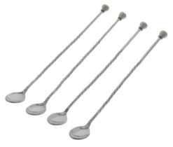 Inoxibar Cocktaillepels Set Van 4 Stuks 32 Cm Rvs