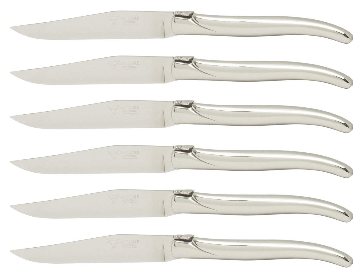Laguiole En Aubrac Steakmes 11,5 Cm Rvs 6 Stuks 3 Laguiole En Aubrac Steakmes 11,5 Cm Rvs 6 Stuks