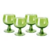 HK Living The Emeralds AGL4473 Wijnglas Laag ø 8,5 Cm Lime Groen 4-delig