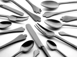 Serax Merci Mix 1-2-3 Dessertmes Antraciet Stone Wash 3 Stuks -Bestek Verkoop Winkel b0718307bs106 1