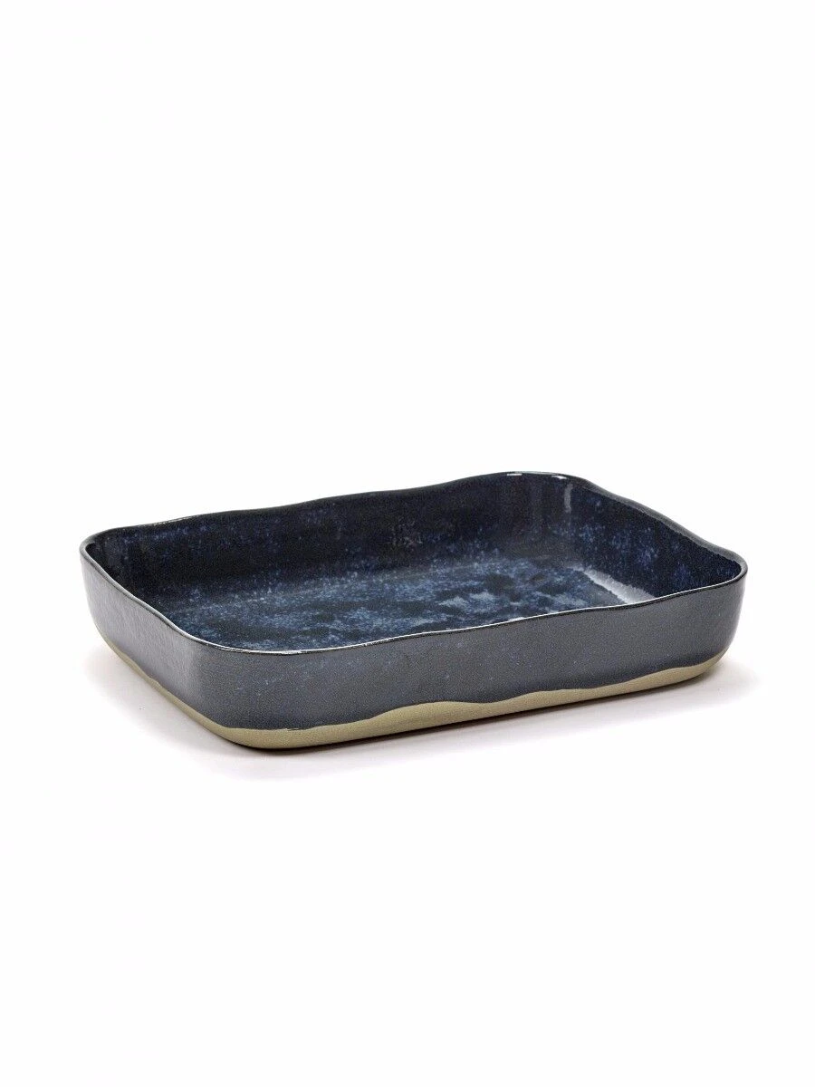 Serax Merci Ovenschaal 30,1 X 22,3 Cm H 5,5 Cm Blauw/grijs 3 Serax Merci Ovenschaal 30,1 X 22,3 Cm H 5,5 Cm Blauw/grijs
