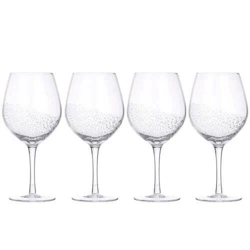 Broste Copenhagen Bubble Witte Wijnglas 350 Ml Glas 4-delig