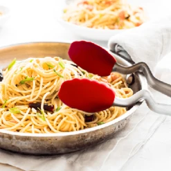 Dreamfarm Clong Serveertang 30,5 Cm Rvs/silicone Rood -Bestek Verkoop Winkel dreamfarm clongs click lock sit up tongs 990x550 04