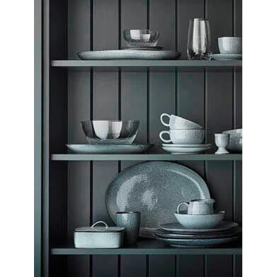 Broste Copenhagen Nordic Sea Schaal 35,5 X 26,5 Cm Aardewerk Blauw 4 Broste Copenhagen Nordic Sea Schaal 35,5 X 26,5 Cm Aardewerk Blauw - Afbeelding 2