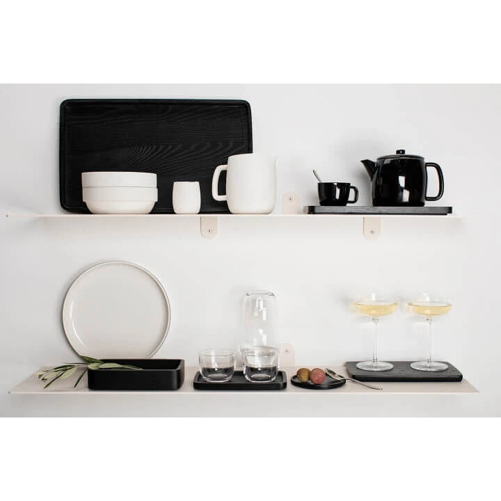 Serax Passe-Partout Dienblad M 30 X 20 Cm H 1,7 Cm Hout Zwart 6 Serax Passe-Partout Dienblad M 30 X 20 Cm H 1,7 Cm Hout Zwart - Afbeelding 4