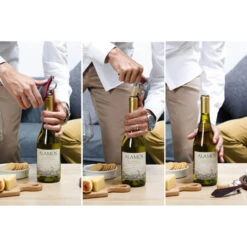 Peleg Bottle Tie Kurkentrekker Wijnglazenpatroon 11,5 Cm Rvs Rood -Bestek Verkoop Winkel peleg bottle tie kurkentrekker strepenpatroon 11 5 cm rvs rood87 1