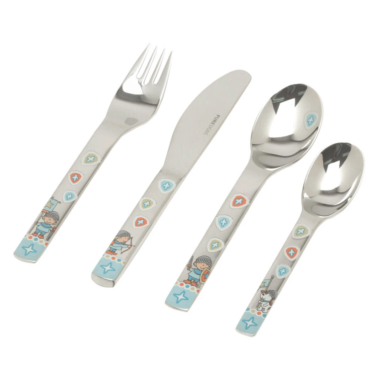 Puresigns One Miko Kinderbestek Rvs 4-delig 3 Puresigns One Miko Kinderbestek Rvs 4-delig