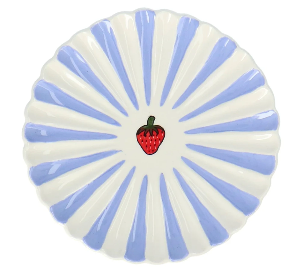 Oldenhof Aardbei Coquille Ontbijtbord ø 20 Cm Aardewerk Lila 3 Oldenhof Aardbei Coquille Ontbijtbord ø 20 Cm Aardewerk Lila