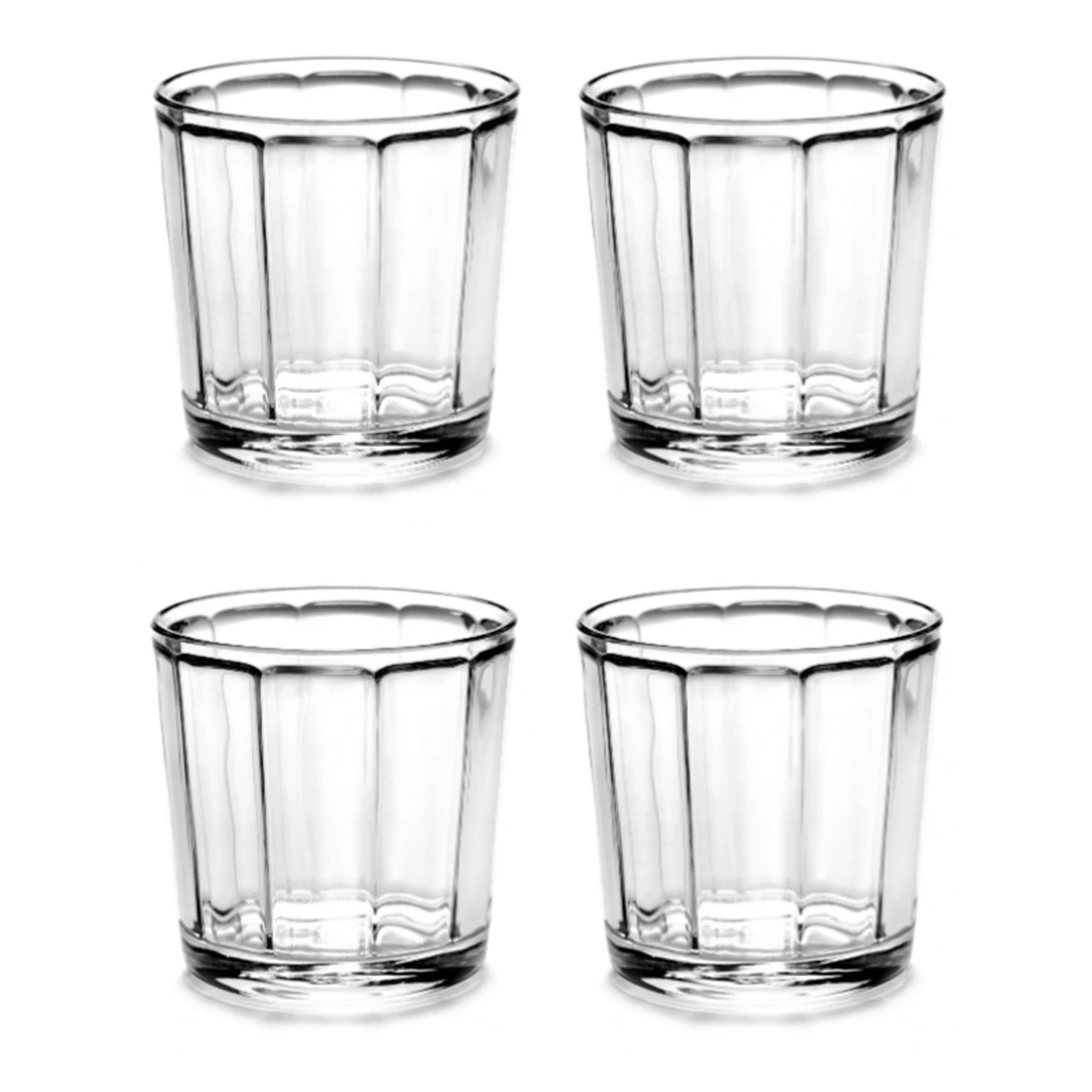 Serax Surface By Sergio Herman Cappuccinoglas ø 9 Cm Glas 4-delig