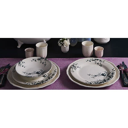 Gien Oiseau Dinerbord ø 27,5 Cm Keramiek Crème 4 Gien Oiseau Dinerbord ø 27,5 Cm Keramiek Crème - Afbeelding 2