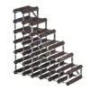 Traditional Wine Rack Co. Wijnrek Voor Onder De Trap 61,2 X 22,8 Cm Verbrande Eik Bruin -Bestek Verkoop Winkel stairs wijnrek onder trap verbrande eik
